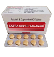 Extra Super Tadarise 100 мг(Тадалафил 40 мг+Дапоксетин 60 мг)      